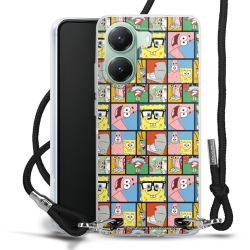 New Carry Case Transparent Stoff schwarz/silber