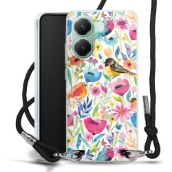 New Carry Case Transparent Stoff schwarz/silber