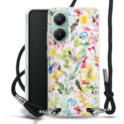 New Carry Case Transparent Stoff schwarz/silber