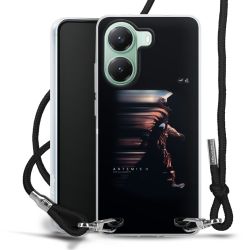 New Carry Case Transparent Stoff schwarz/silber