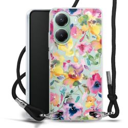 New Carry Case Transparent Stoff schwarz/silber