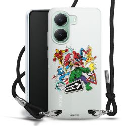 New Carry Case Transparent Stoff schwarz/silber