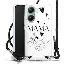 New Carry Case Transparent Stoff schwarz/silber