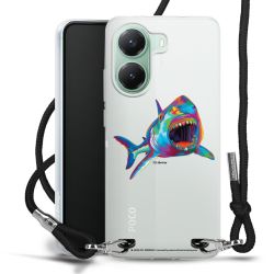 New Carry Case Transparent Stoff schwarz/silber