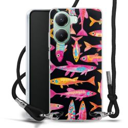 New Carry Case Transparent Stoff schwarz/silber