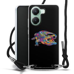 New Carry Case Transparent Stoff schwarz/silber