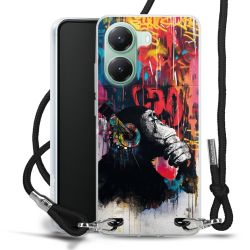 New Carry Case Transparent Stoff schwarz/silber