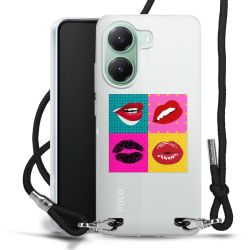 New Carry Case Transparent Stoff schwarz/silber