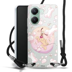 New Carry Case Transparent Stoff schwarz/silber