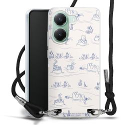 New Carry Case Transparent Stoff schwarz/silber