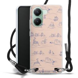 New Carry Case Transparent Stoff schwarz/silber