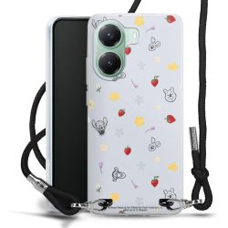 New Carry Case Transparent Stoff schwarz/silber