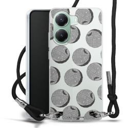 New Carry Case Transparent Stoff schwarz/silber