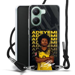 New Carry Case Transparent Stoff schwarz/silber