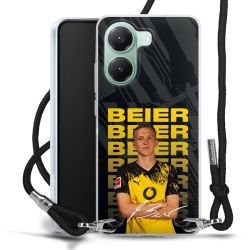 New Carry Case Transparent Stoff schwarz/silber