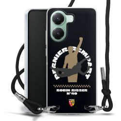 New Carry Case Transparent Stoff schwarz/silber