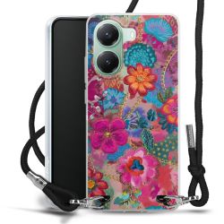 New Carry Case Transparent Stoff schwarz/silber