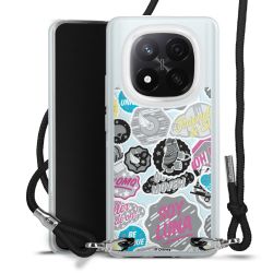 New Carry Case Transparent Stoff schwarz/silber