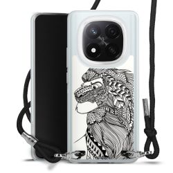 New Carry Case Transparent Stoff schwarz/silber