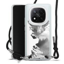 New Carry Case Transparent Stoff schwarz/silber