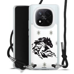 New Carry Case Transparent Stoff schwarz/silber