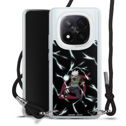 New Carry Case Transparent Stoff schwarz/silber