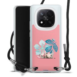 New Carry Case Transparent Stoff schwarz/silber