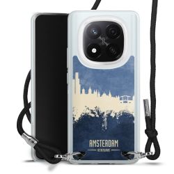 New Carry Case Transparent Stoff schwarz/silber