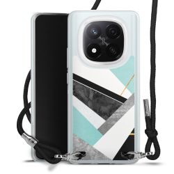 New Carry Case Transparent Stoff schwarz/silber