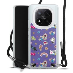 New Carry Case Transparent Stoff schwarz/silber