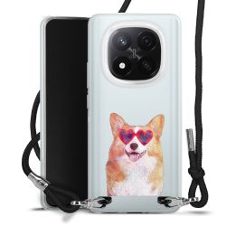 New Carry Case Transparent Stoff schwarz/silber