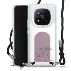 New Carry Case Transparent Stoff schwarz/silber