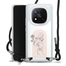 New Carry Case Transparent Stoff schwarz/silber