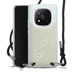 New Carry Case Transparent Stoff schwarz/silber