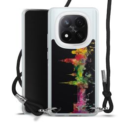 New Carry Case Transparent Stoff schwarz/silber