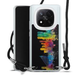 New Carry Case Transparent Stoff schwarz/silber