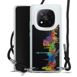 New Carry Case Transparent Stoff schwarz/silber