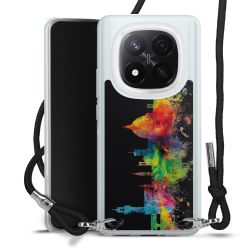 New Carry Case Transparent Stoff schwarz/silber