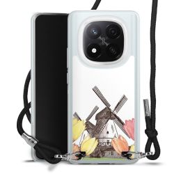 New Carry Case Transparent Stoff schwarz/silber