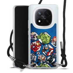 New Carry Case Transparent Stoff schwarz/silber