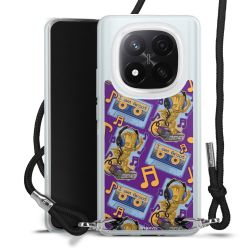 New Carry Case Transparent Stoff schwarz/silber