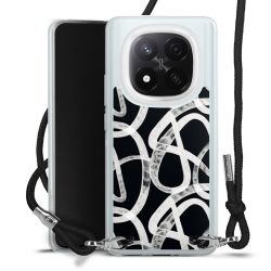 New Carry Case Transparent Stoff schwarz/silber