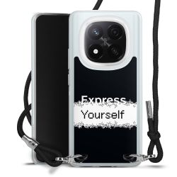 New Carry Case Transparent Stoff schwarz/silber