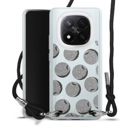 New Carry Case Transparent Stoff schwarz/silber