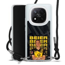 New Carry Case Transparent Stoff schwarz/silber