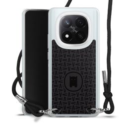 New Carry Case Transparent Stoff schwarz/silber