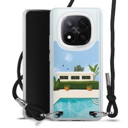 New Carry Case Transparent Stoff schwarz/silber