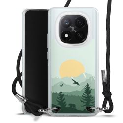 New Carry Case Transparent Stoff schwarz/silber