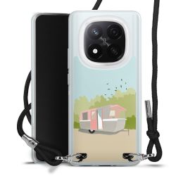 New Carry Case Transparent Stoff schwarz/silber