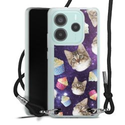 New Carry Case Transparent Stoff schwarz/silber